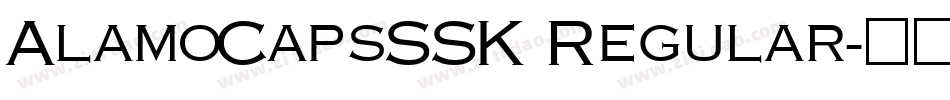 AlamoCapsSSK Regular字体转换